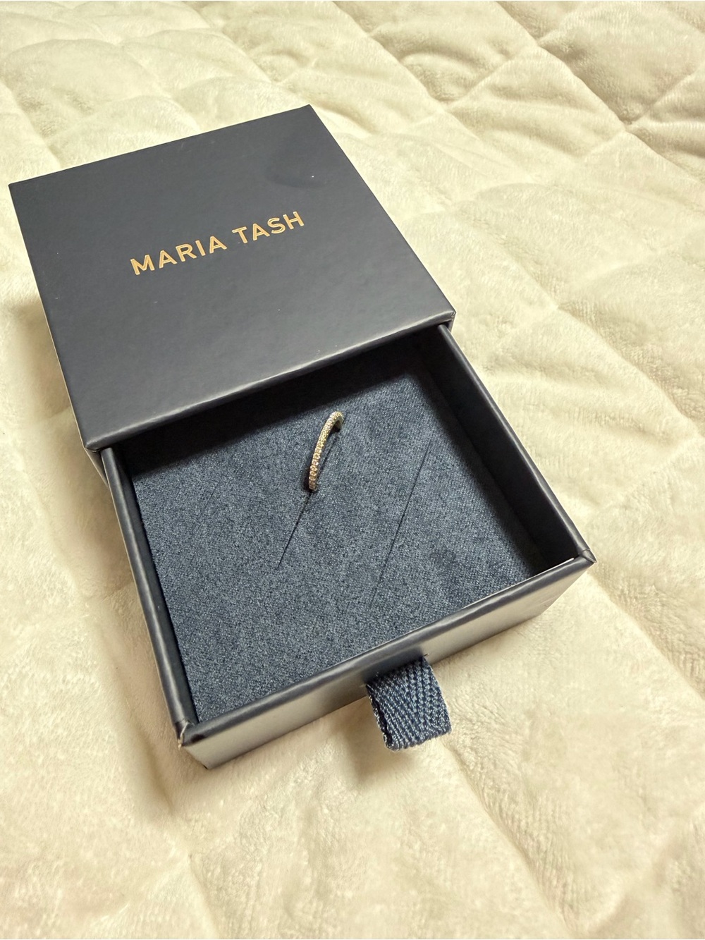 Maria Tash Diamond Eternity Hoop Earring.
